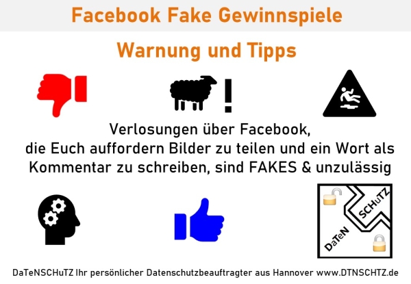 Facebook Fake Gewinnspiele Warnung Tipps